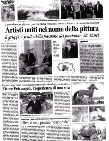 Articolo sul corriere di Rieti